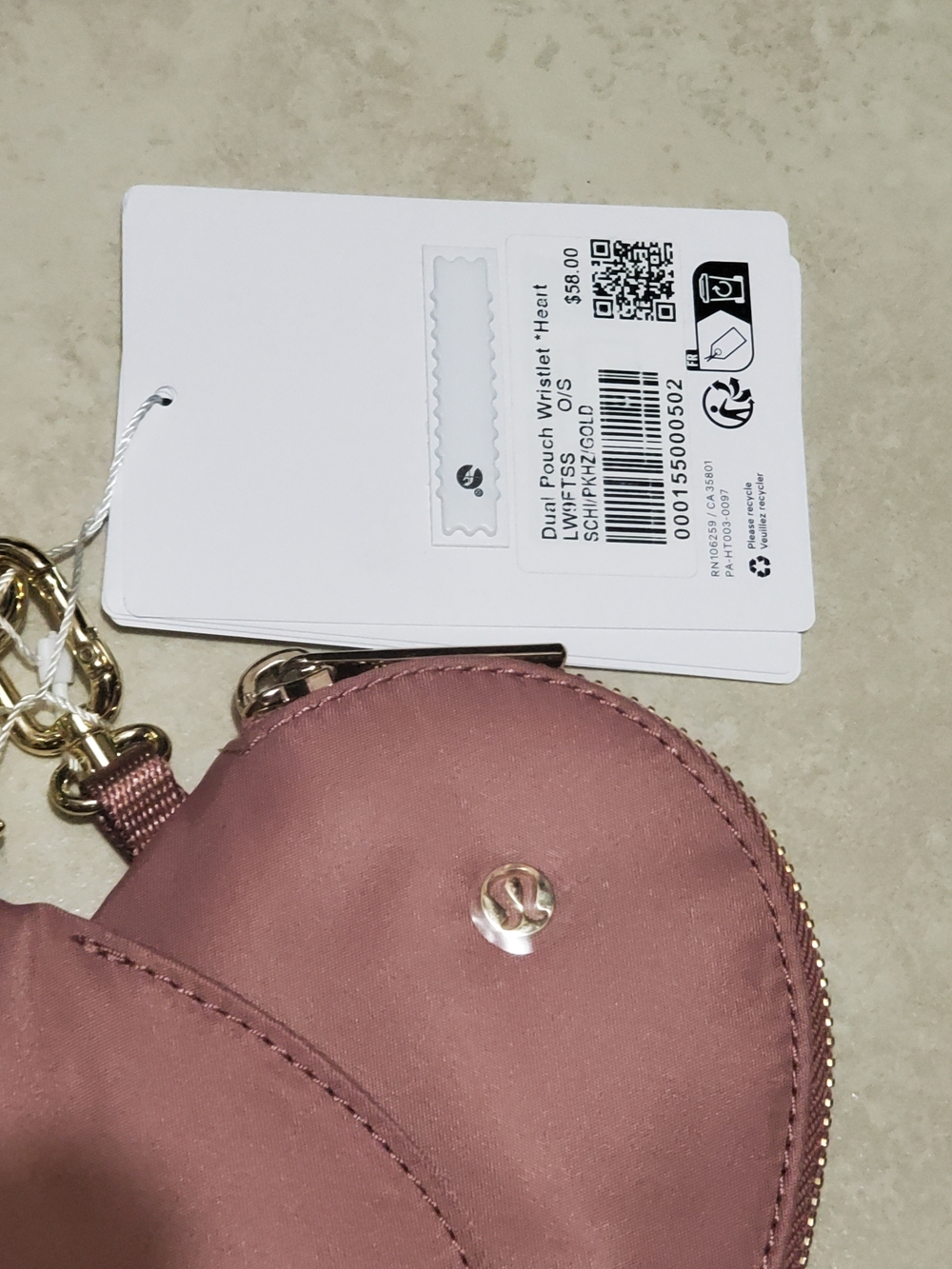 Lululemon Heart Dual Pouch - Picture 2 of 3